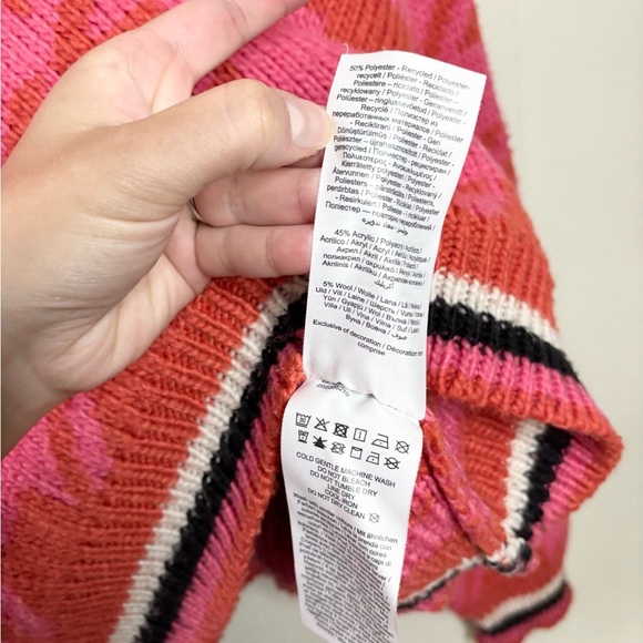 Vero Moda Alecia High Neck Sweater size L pink knit - Picture 5 of 6